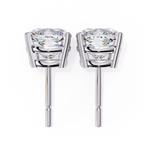 Designer cushion diamond stud earrings