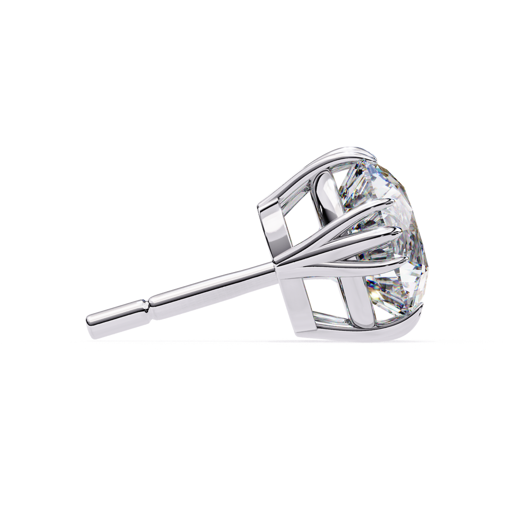 Designer Round diamond stud earrings