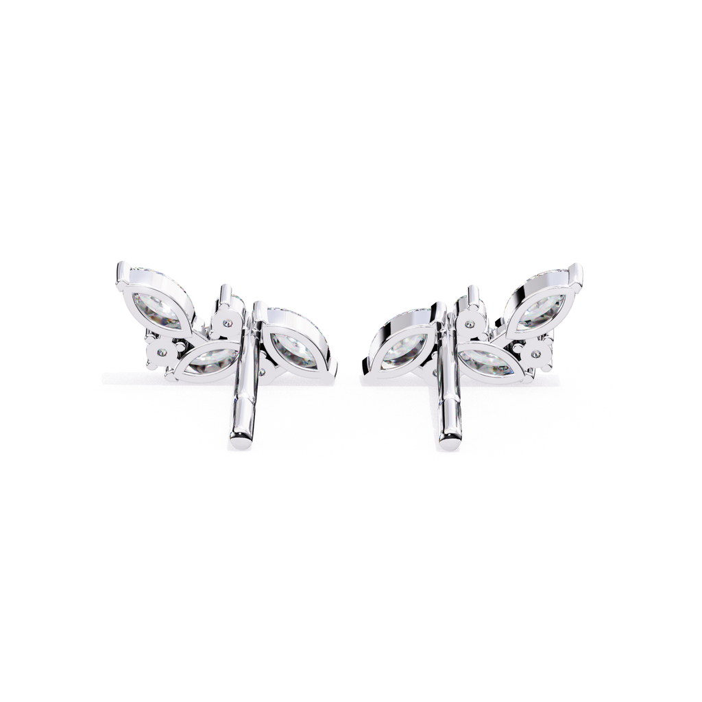 Everyday wear diamond stud earrings lab grown diamonds