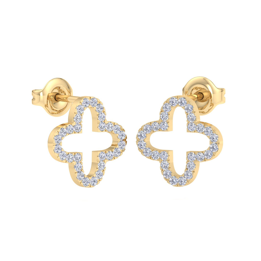 Lab grown diamond stud earrings