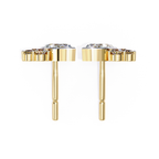 Yellow Gold Lightweight diamond stud earrings