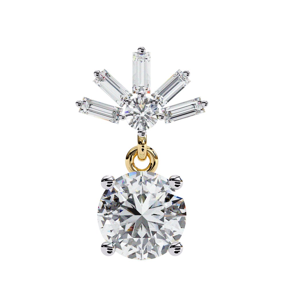 Chic gold diamond earrings for women