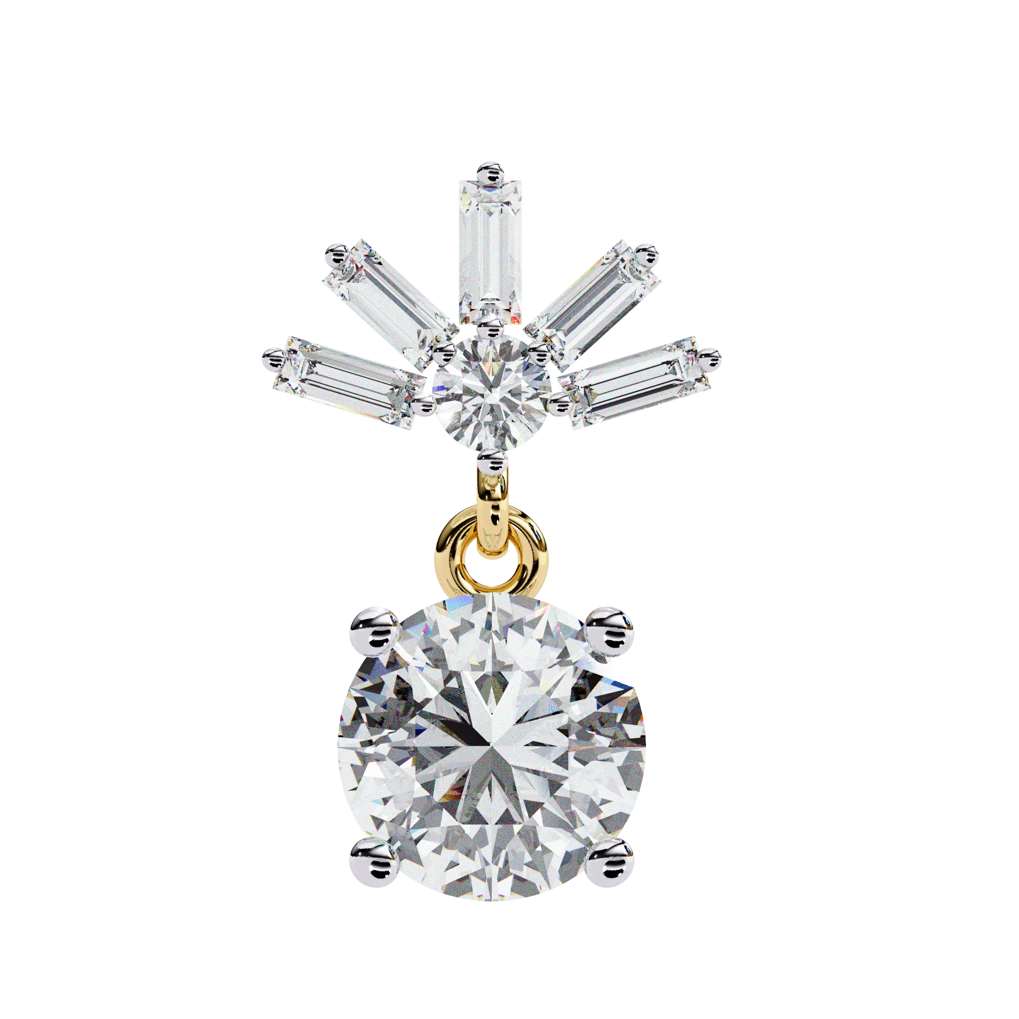 Chic gold diamond earrings for women