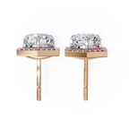 Diamond stud earrings
