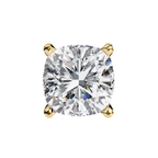 Elegant cushion cut diamond stud earrings