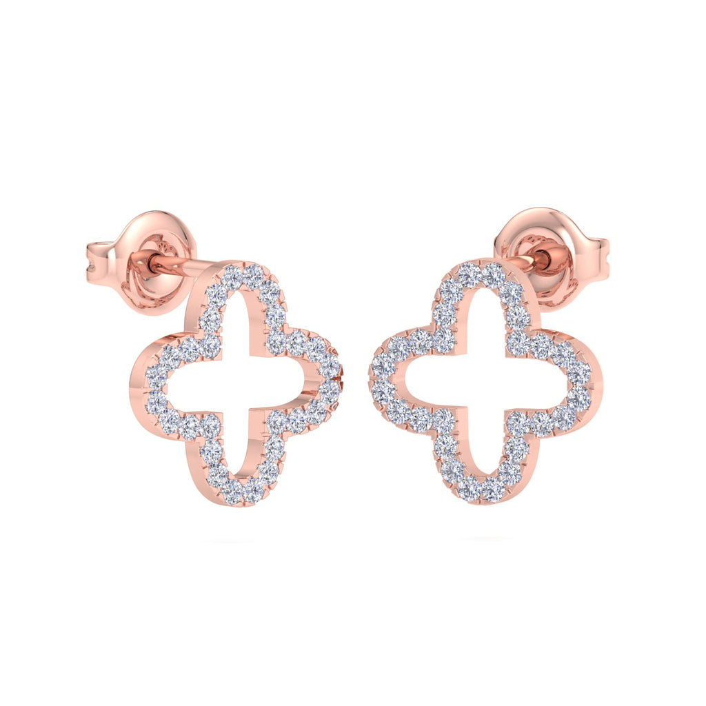 Lab grown diamond stud earrings