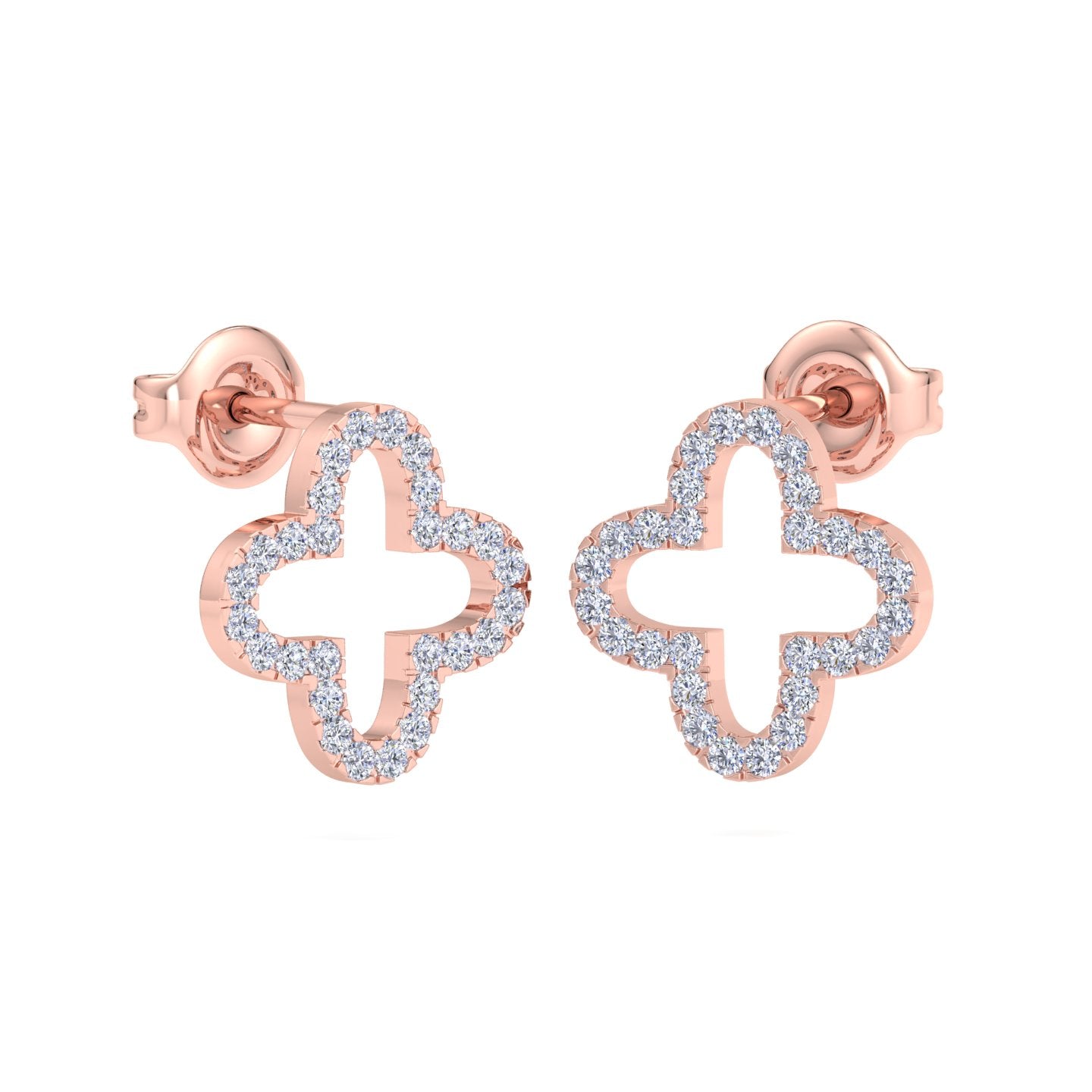 Lab grown diamond stud earrings