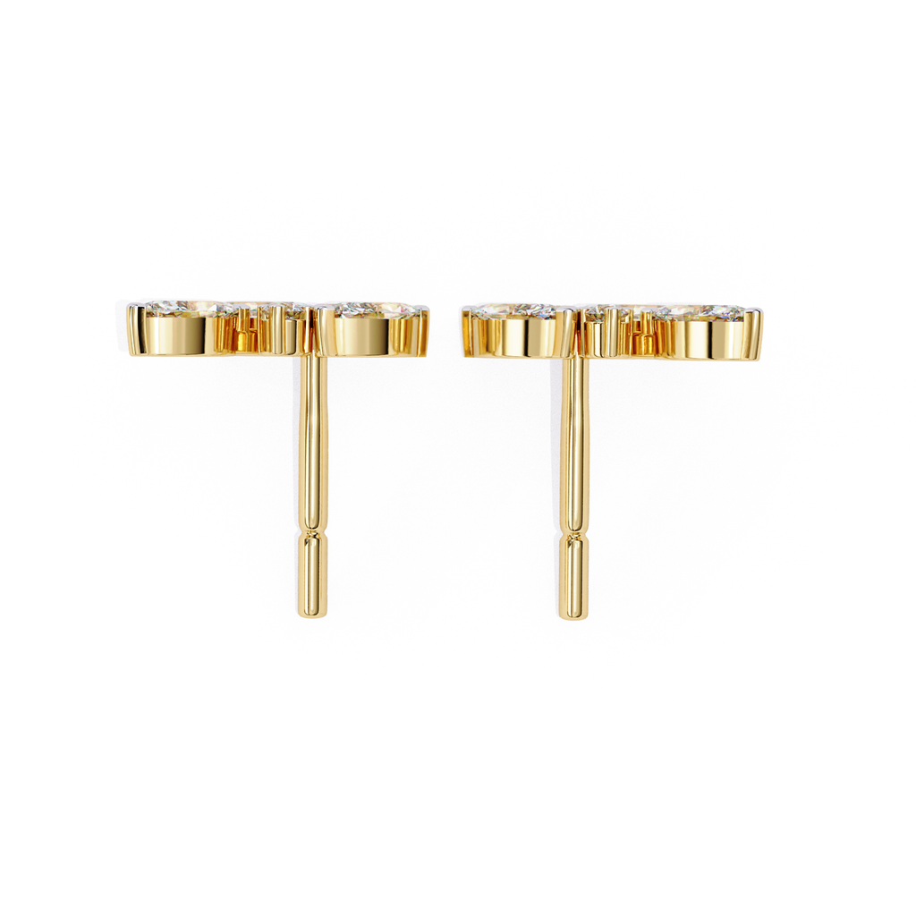 Elegant diamond stud earrings