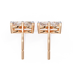 Statement floral diamond earrings