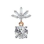 Chic rose gold diamond earrings for women