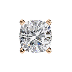 Elegant cushion cut diamond stud earrings