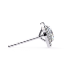 Premium white gold diamond earrings