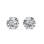 Elegant Round cut diamond stud earrings