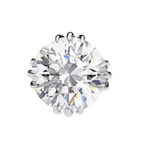 Premium white gold Round cut diamond stud earrings