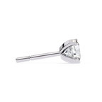 Round diamond stud earrings