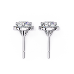 Premium round diamond stud earrings