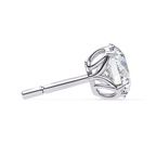 Round diamond stud earrings
