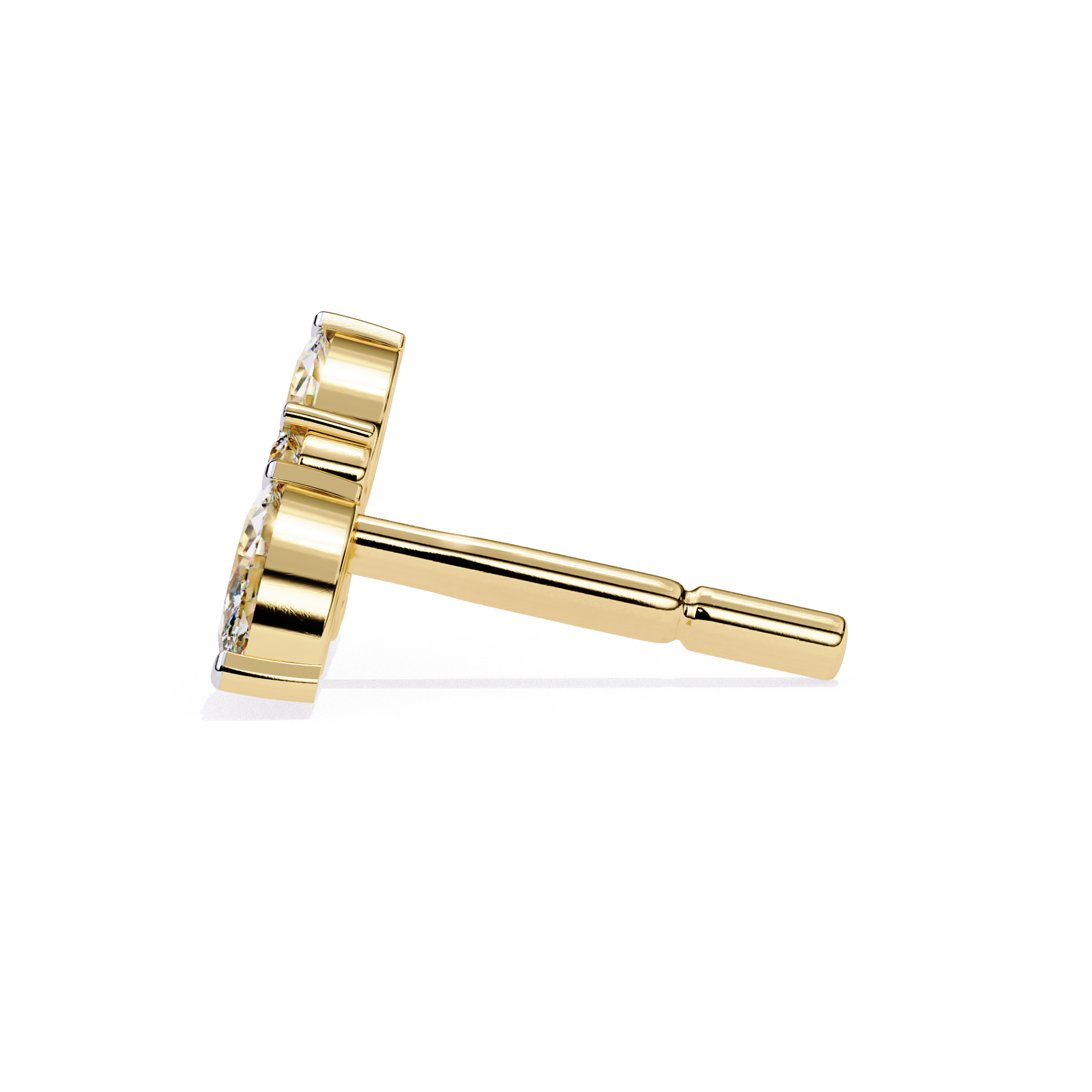Everyday wear diamond stud earrings lab grown diamonds
