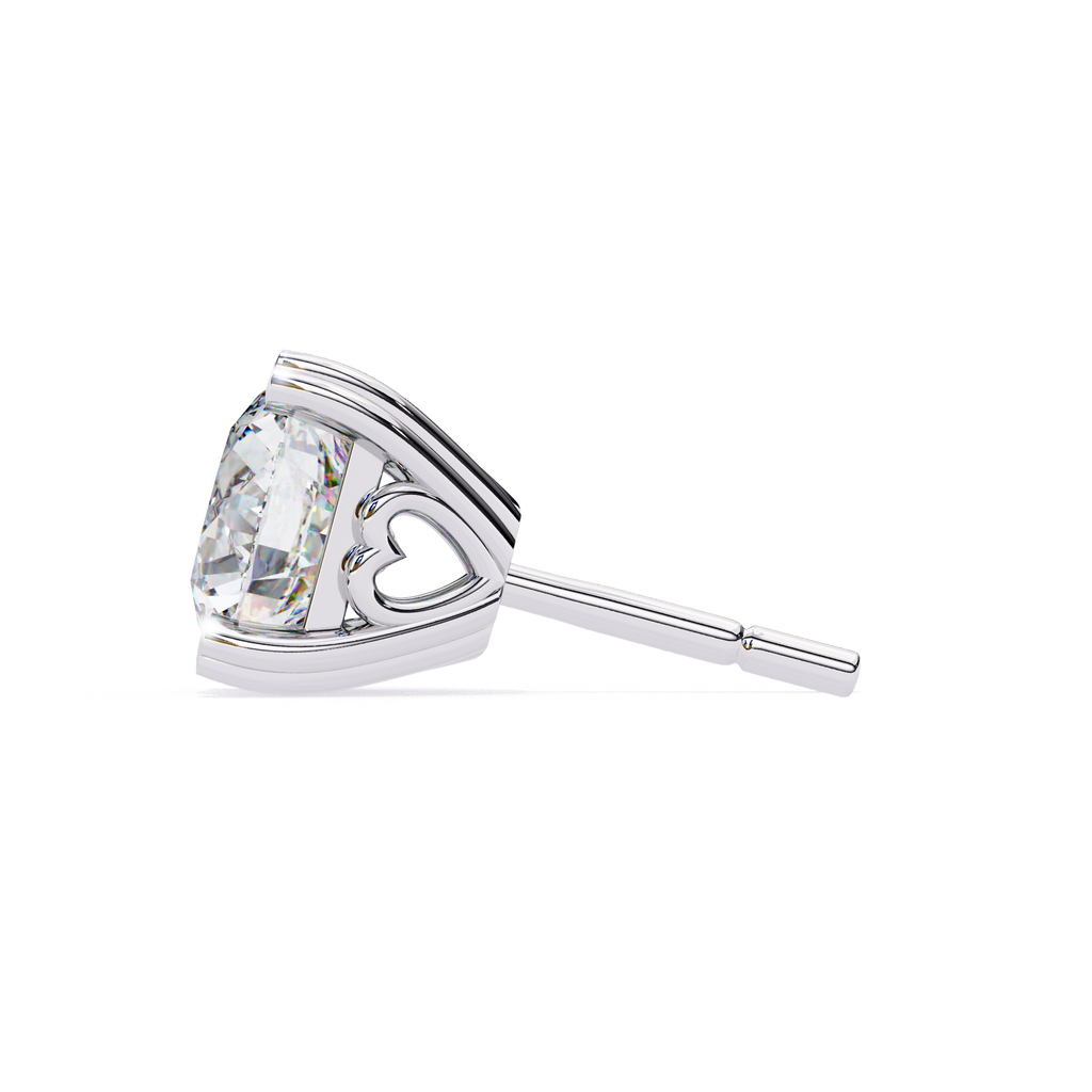 White Gold Round diamond Earring