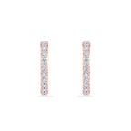 Everyday diamond hoop earrings
