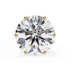 Round diamond stud earrings