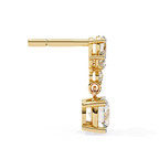 Premium diamond drop earrings lab grown diamonds in gold