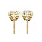 Minimal Round halo diamond studs