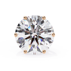Round diamond stud earrings