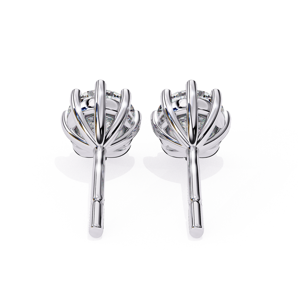 Diamond stud earrings