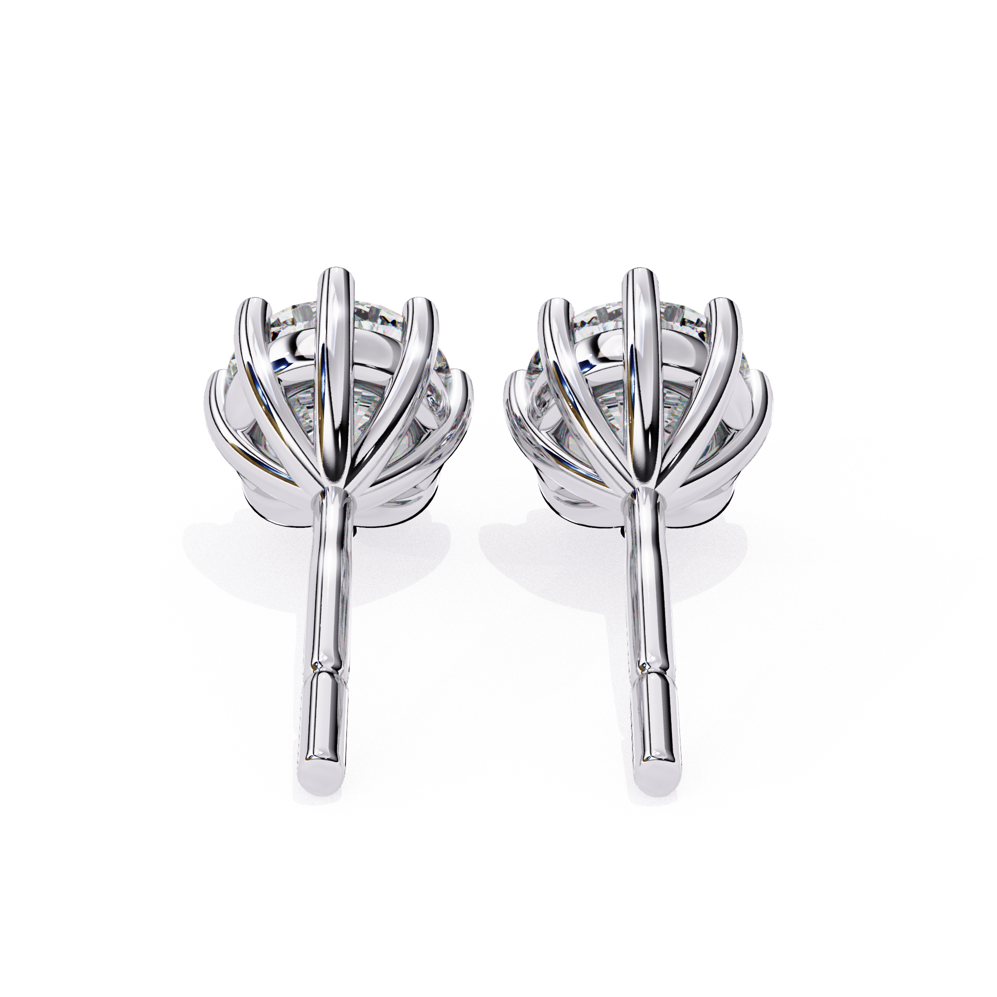 Diamond stud earrings