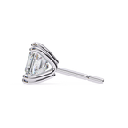 Square diamond stud earrings