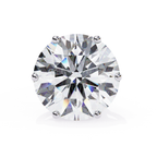 Round diamond stud earrings