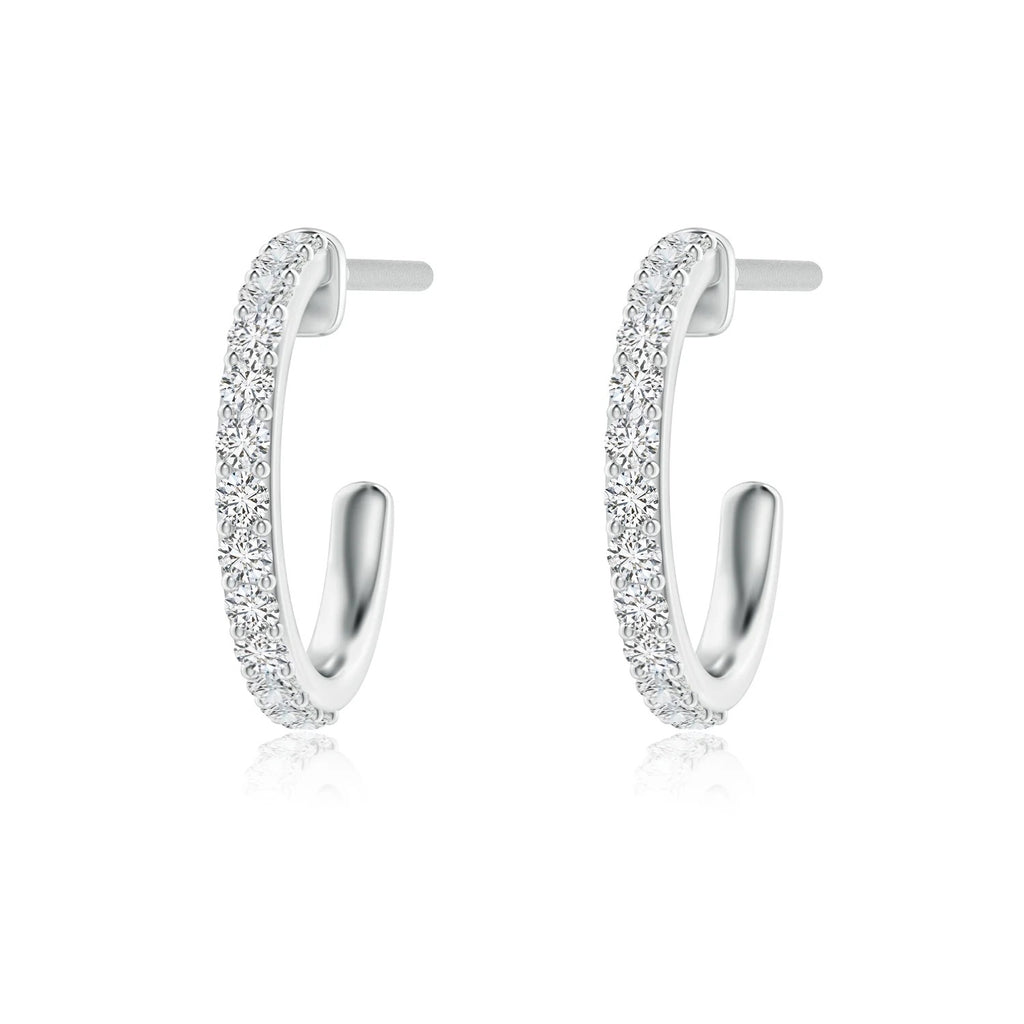 Everyday diamond hoop earrings