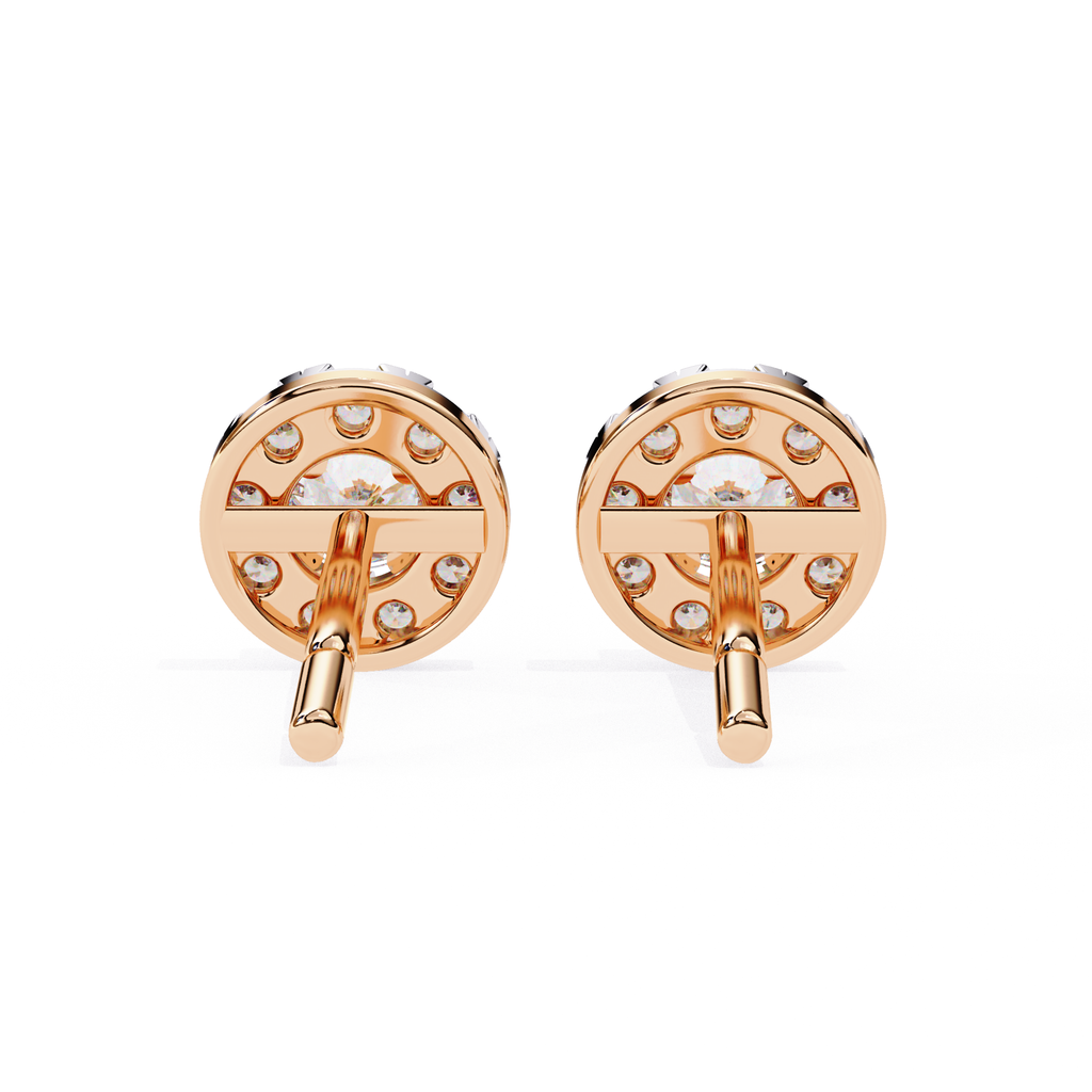 Fine jewellery diamond stud earrings