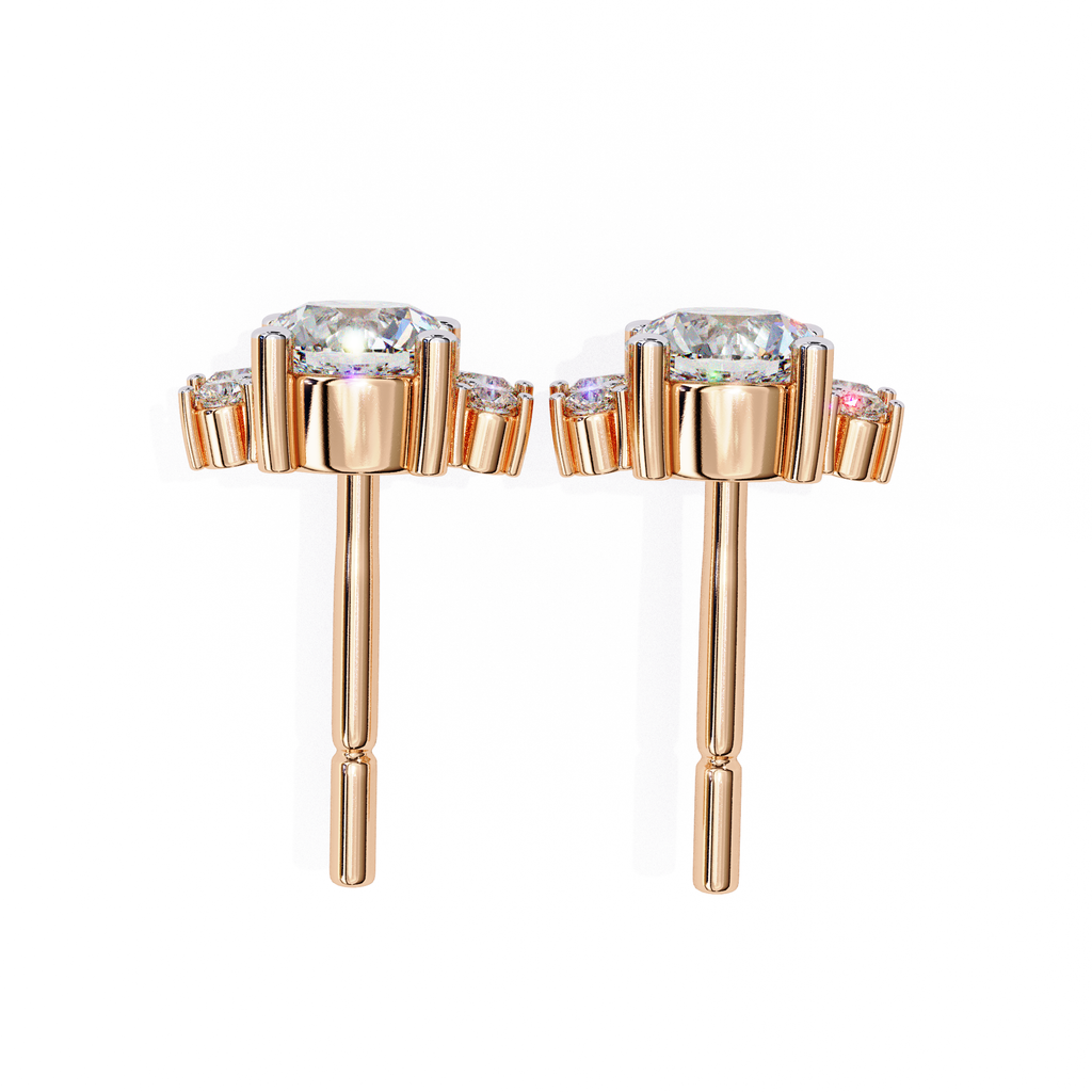 Everyday diamond stud earrings