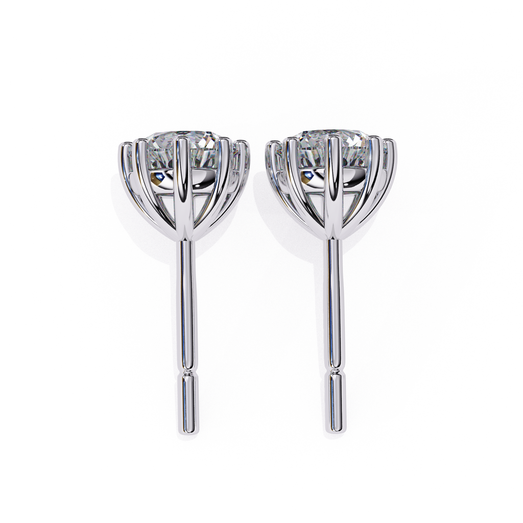 White Gold Diamond stud earrings