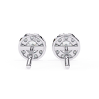 Fine jewellery diamond stud earrings