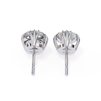 Luxury Round cut diamond stud earrings