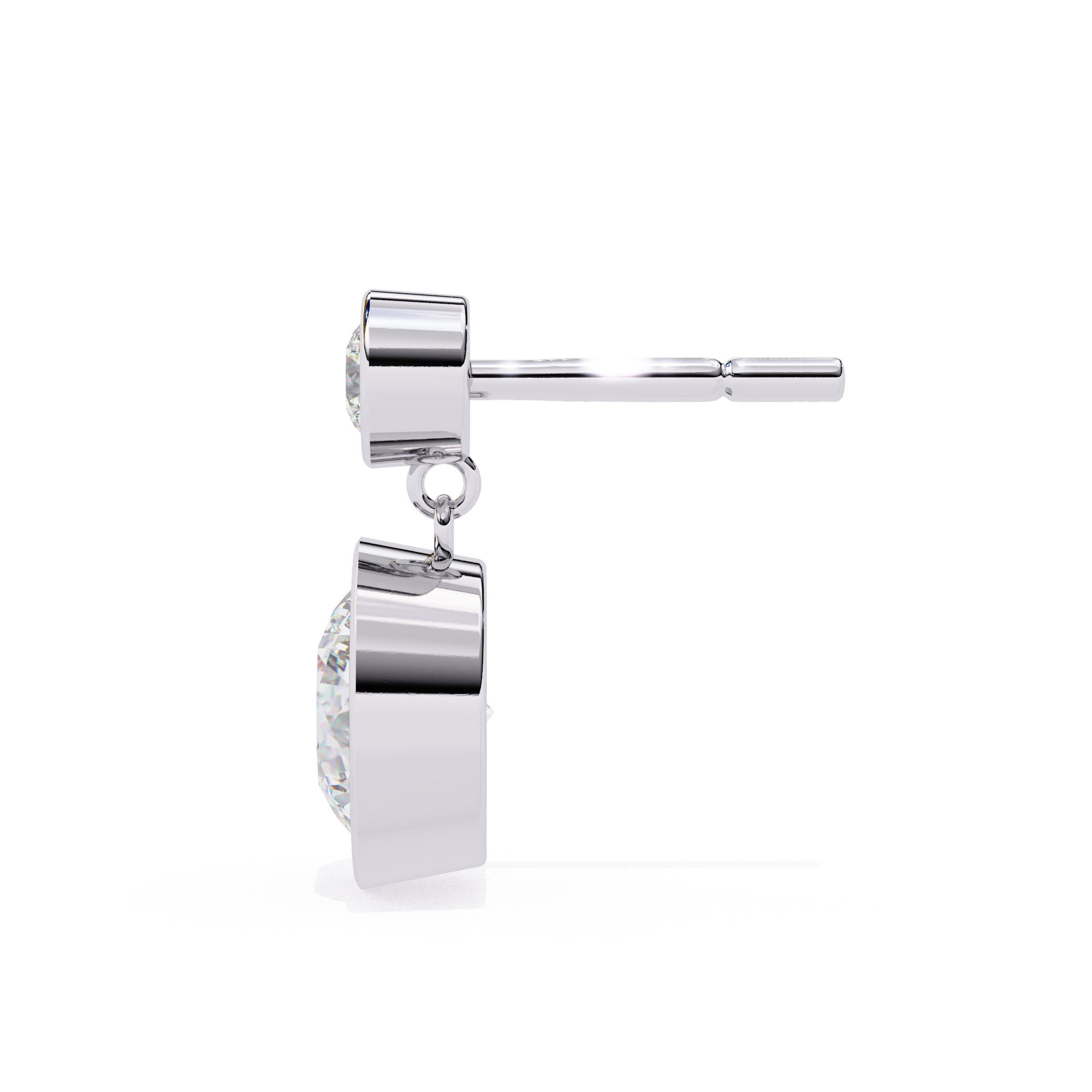 Lab grown diamond drop earrings