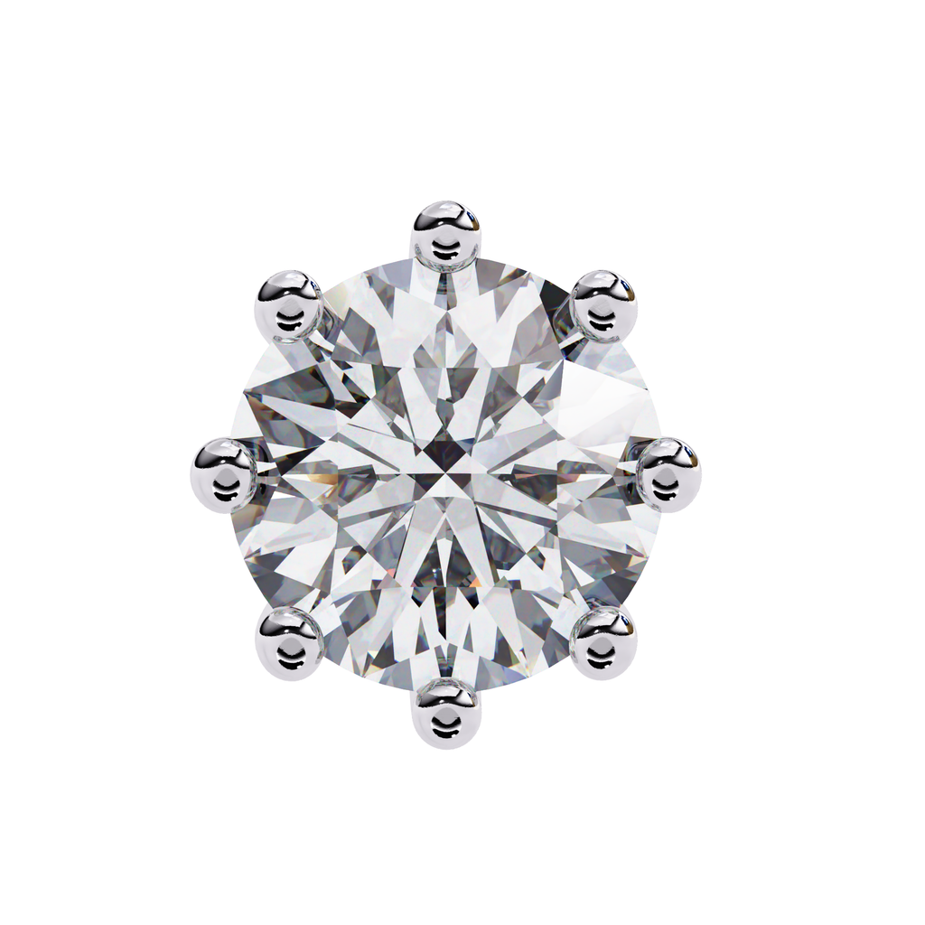 Minimal Round halo diamond studs