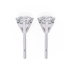 Designer Round diamond stud earrings