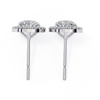 Diamond stud earrings round shape