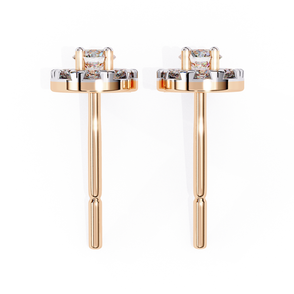 Minimal yet glamorous diamond stud earrings for everyday wear