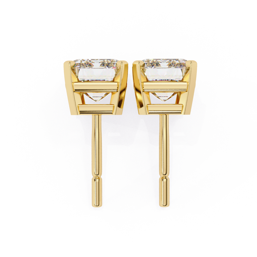 Designer Emerald diamond stud earrings
