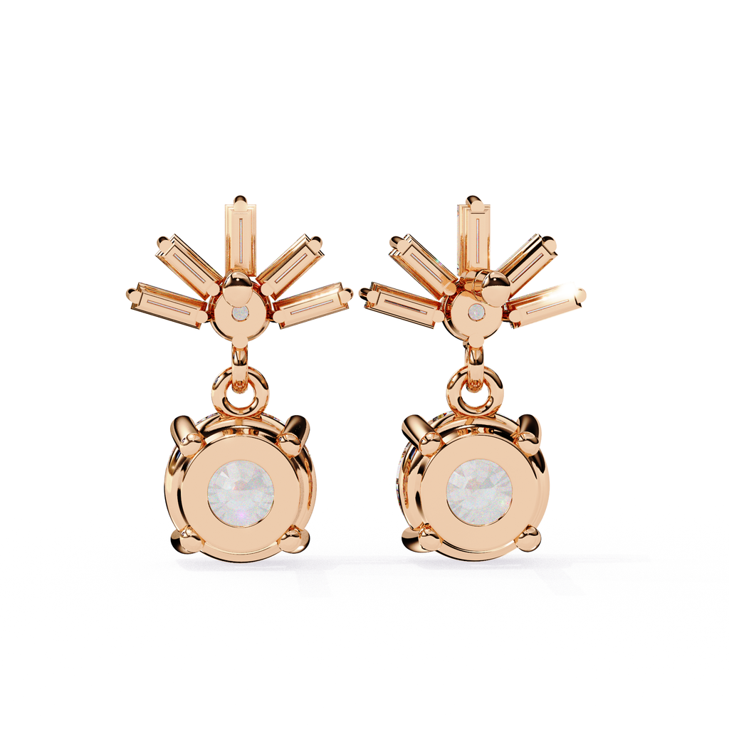 Glamorous diamond drop earrings for everyday wear