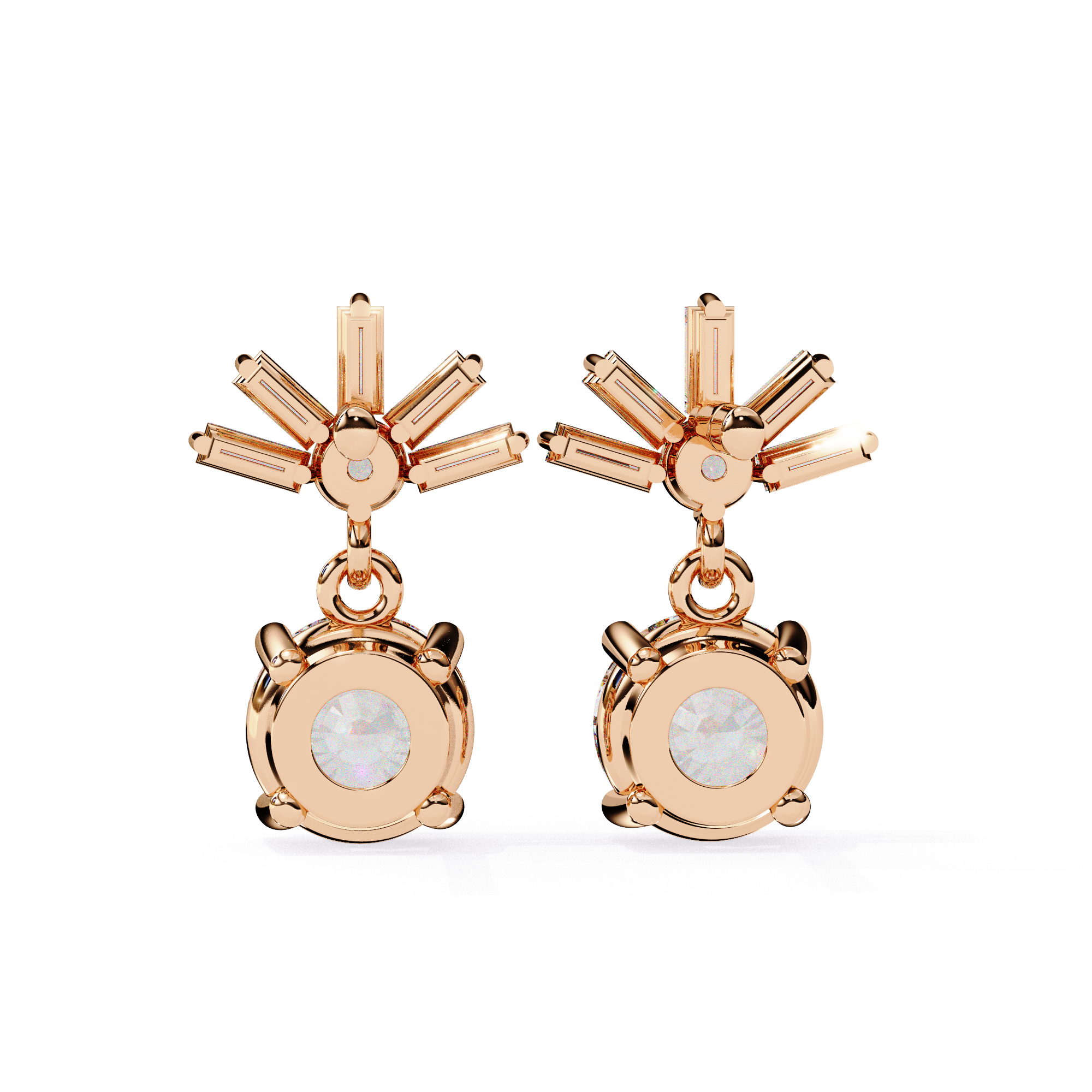 Glamorous diamond drop earrings for everyday wear