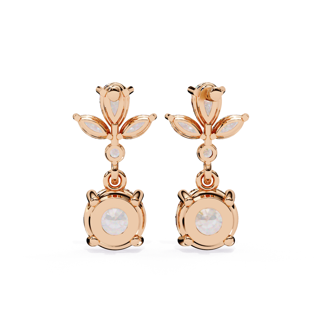 Minimal yet elegant diamond dangle earrings for women