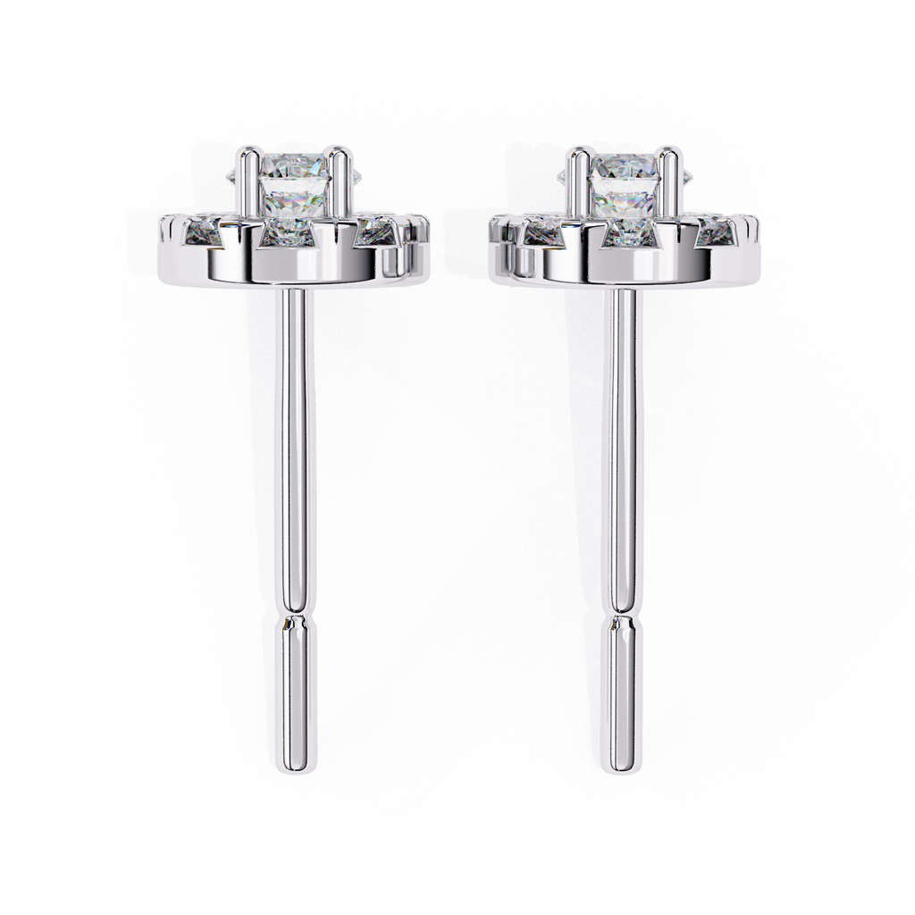 Minimal yet glamorous diamond stud earrings for everyday wear