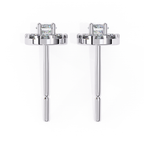 Minimal yet glamorous diamond stud earrings for everyday wear