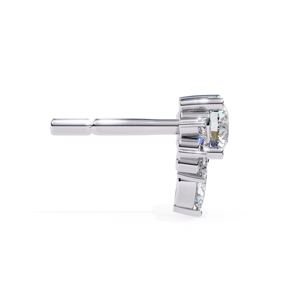 White Gold diamond earring